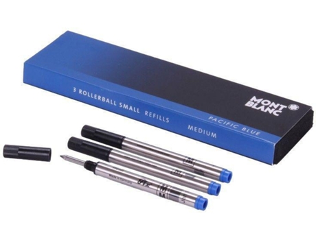 Bolígrafo MONTBLANC | REFILLS ROLLERBALL SMALL M 3x1 PACIFIC BLUE