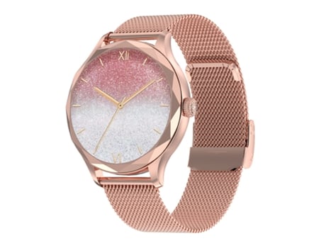 El reloj inteligente SHAH ARPAN DT Diamond Bluetooth registra la menstruación y aumenta la frecuencia cardíaca, acero rosa
