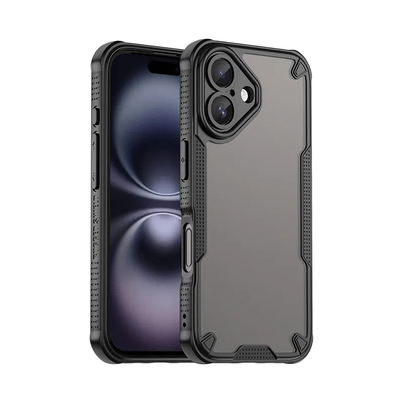 (negro, Iphone 16 Plus) Caso De Teléfono De Lujo De Material Tpu, Resistente A Los Golpes Y Duradero, Diseño De Bisel Mate Para Una Protección Total