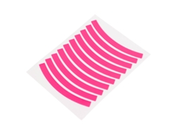 Pegatinas Reflectantes Para Bicicletas De Equilibrio Infantiles, Pegatinas Para Ruedas, Accesorios De Seguridad, Color Rosa.