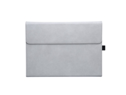 YUYSAN Funda de cuero para tableta adecuada para Surface Pro 9/10/11 (cubierta suave de TPU) Gris claro