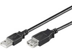 Cable USB GOOBAY (USB - USB - 3 m - Negro)
