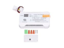 Detector De Gas Propano De 85 Db Con Alarma En Tiempo Real Para Autocaravanas Y Camiones, 12 V Cc, Color Blanco.