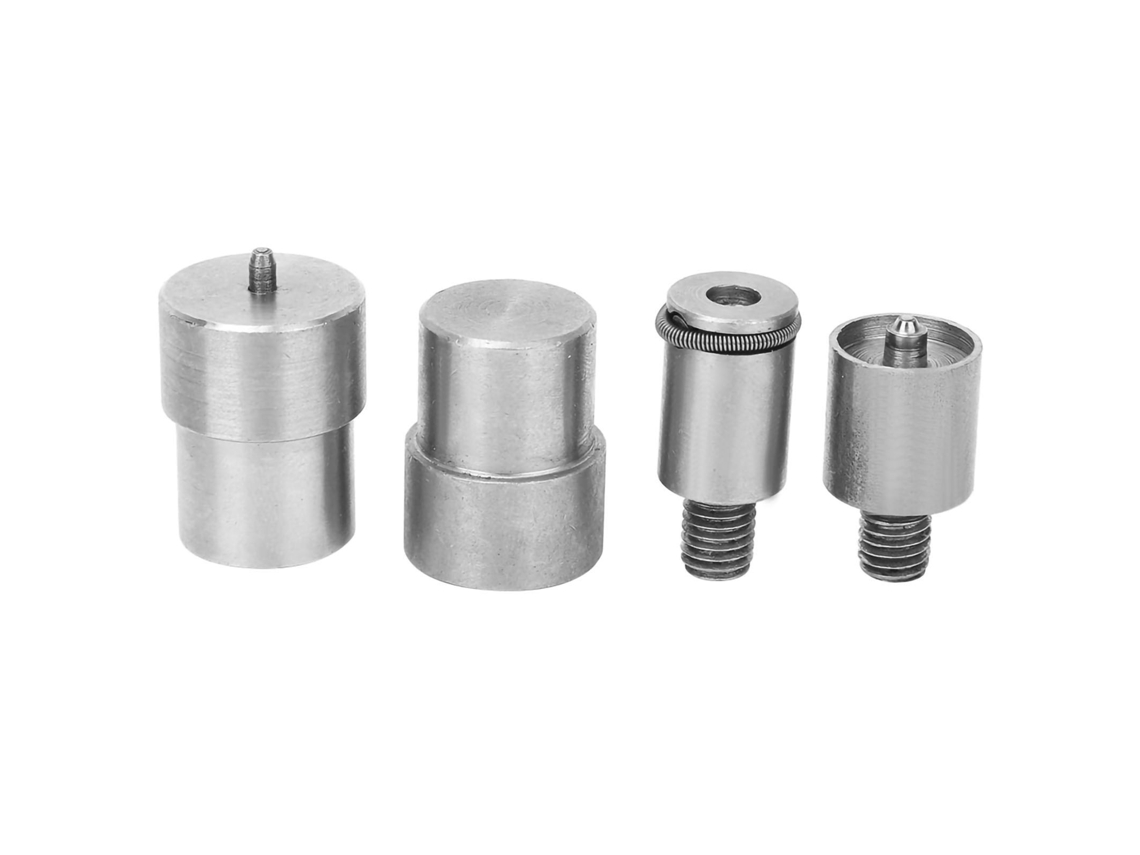 Kit De Repuesto De 4 Botones A Presión De Acero Inoxidable Para Matriz 831 De 12 Mm, 15 Mm Y 21,5 Mm.