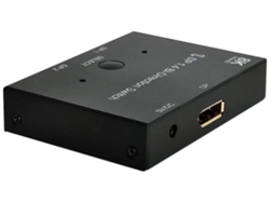 Concentrador de conmutación bidireccional DisplayPort 1.4 HDCP SST extendido 8K 30Hz 4K 60Hz compatible con MST negro USHION