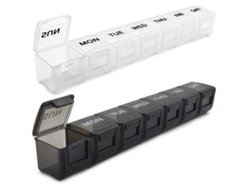 Organizador Semanal De Pastillas (2 Unidades), Planificador Diario Grande De 7 Días, Caja De Vitaminas, Recipientes Para La Mañana Y La Noche.