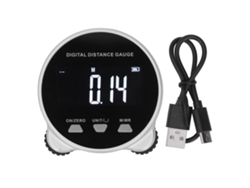Régua de rolo digital com visor, microprocessador semicondutor de 199,999 mm para medições eletrônicas.