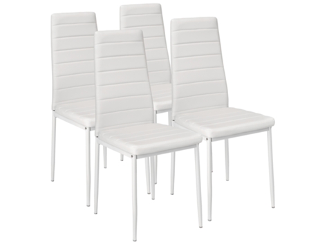 4 Silla TECTAKE De Comedor De Cuero Sintético