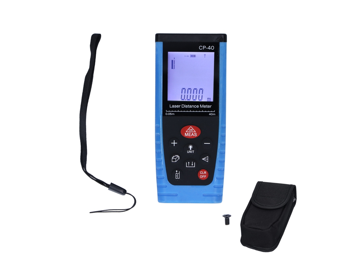 Medidor De Distancia Láser Portátil Cp-40 Ip54 Para Ingeniería Y Construcción Con Múltiples Funciones.