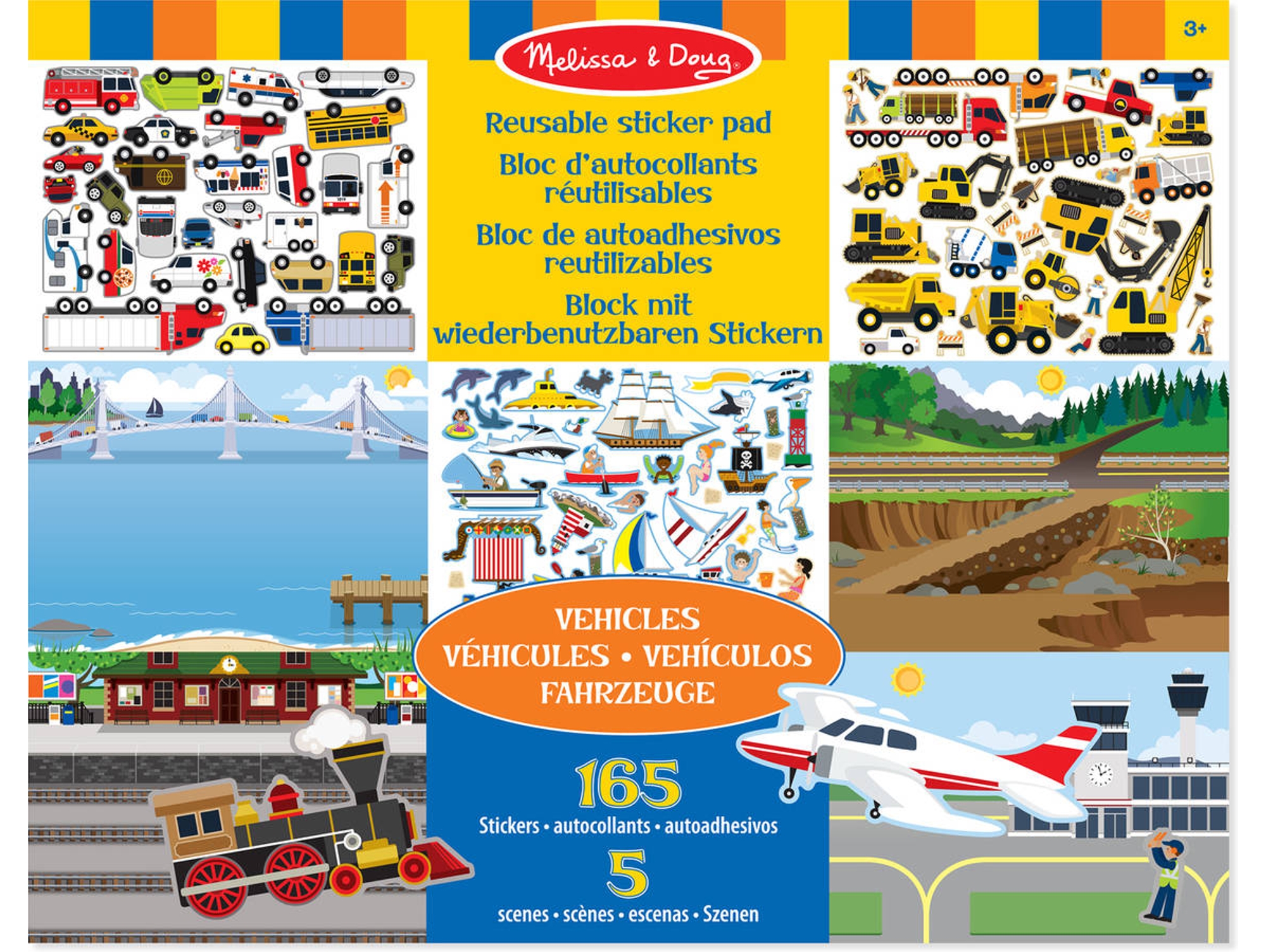 Pegatinas Reutilizables MELISSA & DOUG Vehículos