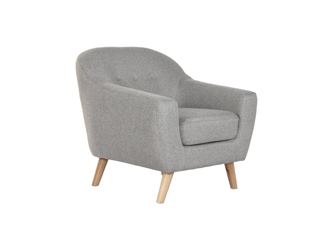 Sillon Poliester Rubberwood Topo 83x80x80cm