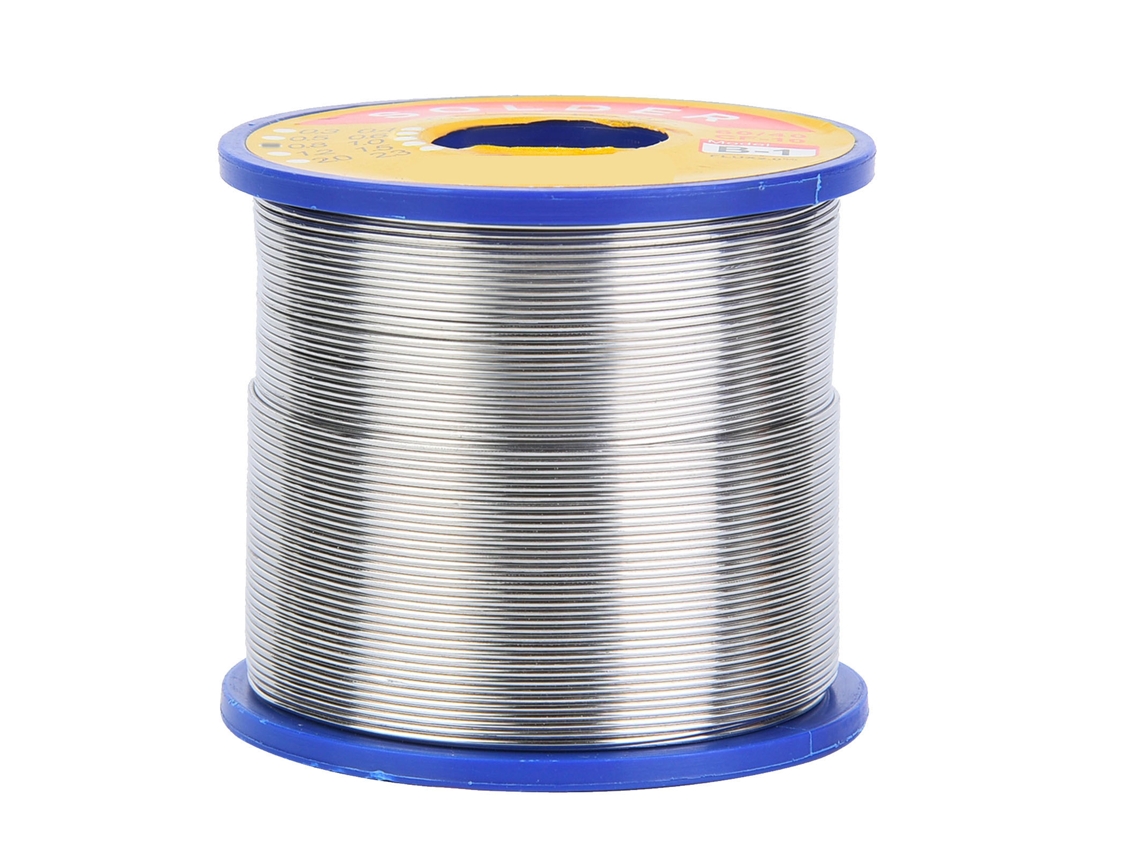 Hilo De Soldadura 60/40 Con 2 % De Fundente, Núcleo De Resina De 0,8 Mm, Bobina Para Electrodomésticos Y Electrónica.