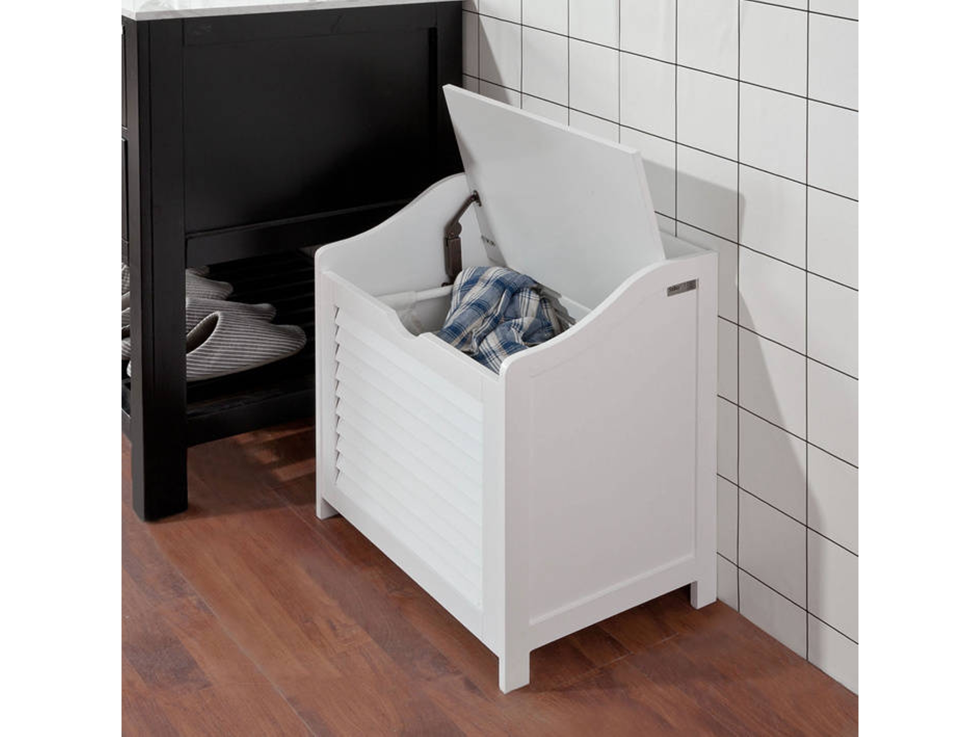 Cesta para Ropa SOBUY Blanco (50x35x53cm)