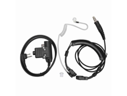 Headset Com Microfone De Garganta E Ptt U94 Para Rádio Walkie Talkie Motorola 2 Pinos
