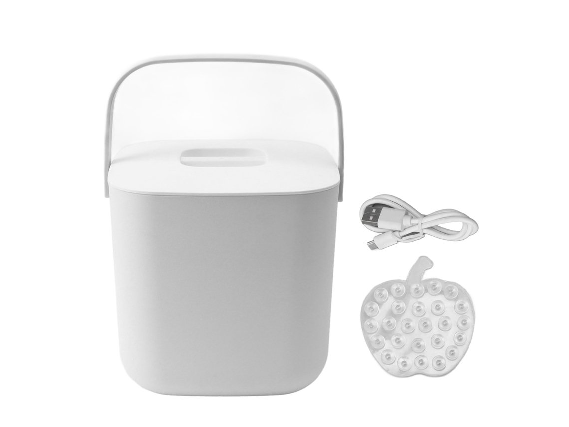 Mini Lavavajillas Portátil Para Sobremesa, 18 W, 8,5 V, 2 A, 2000 Mah, Para Platos, Frutas Y Verduras, Color Blanco.