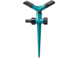 Aspersor automático de jardín con rotación de 360 grados para conexiones de manguera. (Color transparente)