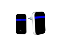 Timbre inalámbrico Primerox, autoalimentado, 30 tonos, alcance de 150 m, resistente al agua, LED | Sin marca