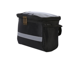 Bolsa Para Teléfono Delantera Para Bicicleta Impermeable Para Ciclismo Al Aire Libre Bolsa De Manillar De Bicicleta Marco De Tubo (negro)