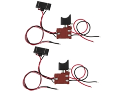 2pcs Interruptor De Sierra Con Control De Velocidad Sin Escalas Y Luz, Interruptor Gatillo Regulable