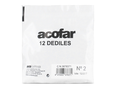 Dediles ACOFARDERM Num. 2 (12 Unidades)