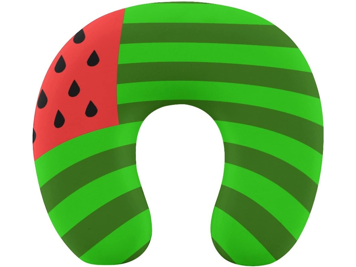 Almohada Forma Bandera Sandía, Espuma Viscoelástica Viscoelástica Fácil Relajación Cómodos Familia.brfácil