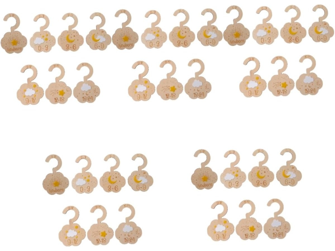 Juego 35 Piezas Organizar Armario Separadores Práctico Accesorio Ropa Bebé