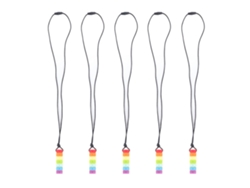 Collar De Dentición Para Bebés, Silicona Suave, 5 Unidades, Amarillo, Masajea Las Encías, Colgante Sensorial