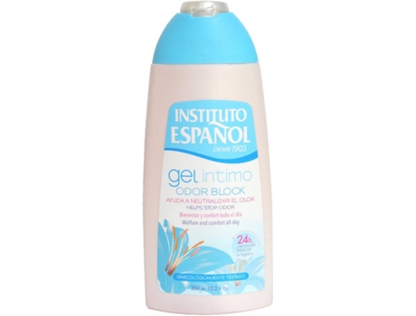 Gel Higiene Intima femenina odor block instituto español 300 ml de baño espanhol 300ml