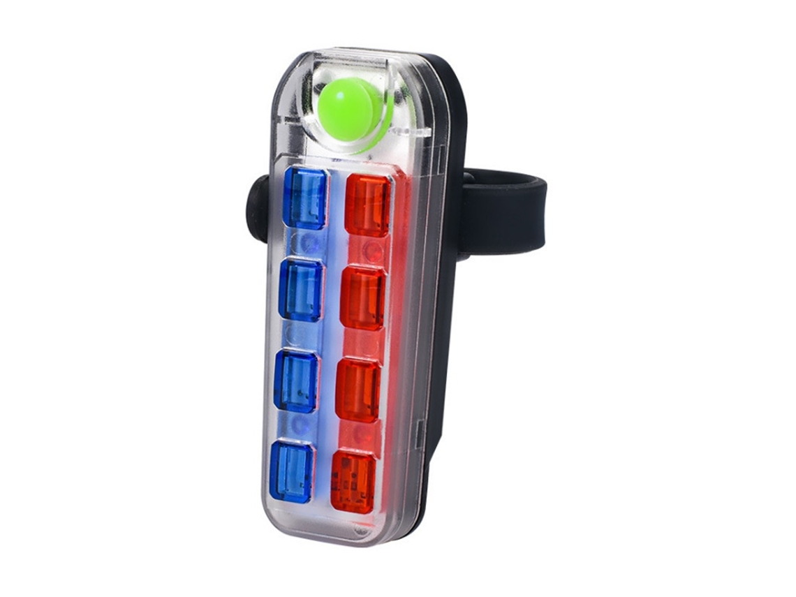 Mini luz LED de policía impermeable y a prueba de golpes con 5 modos de flash para bicicletas, luces traseras de ciclismo, lámpara de advertencia de seguridad Jytgalx