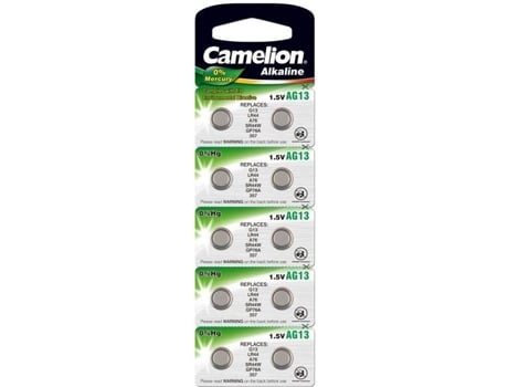Paquete de 10 Paquetes de 10 Pilas Alcalinas Ag 1 / Lr60 1 5 Voltios CAMELION