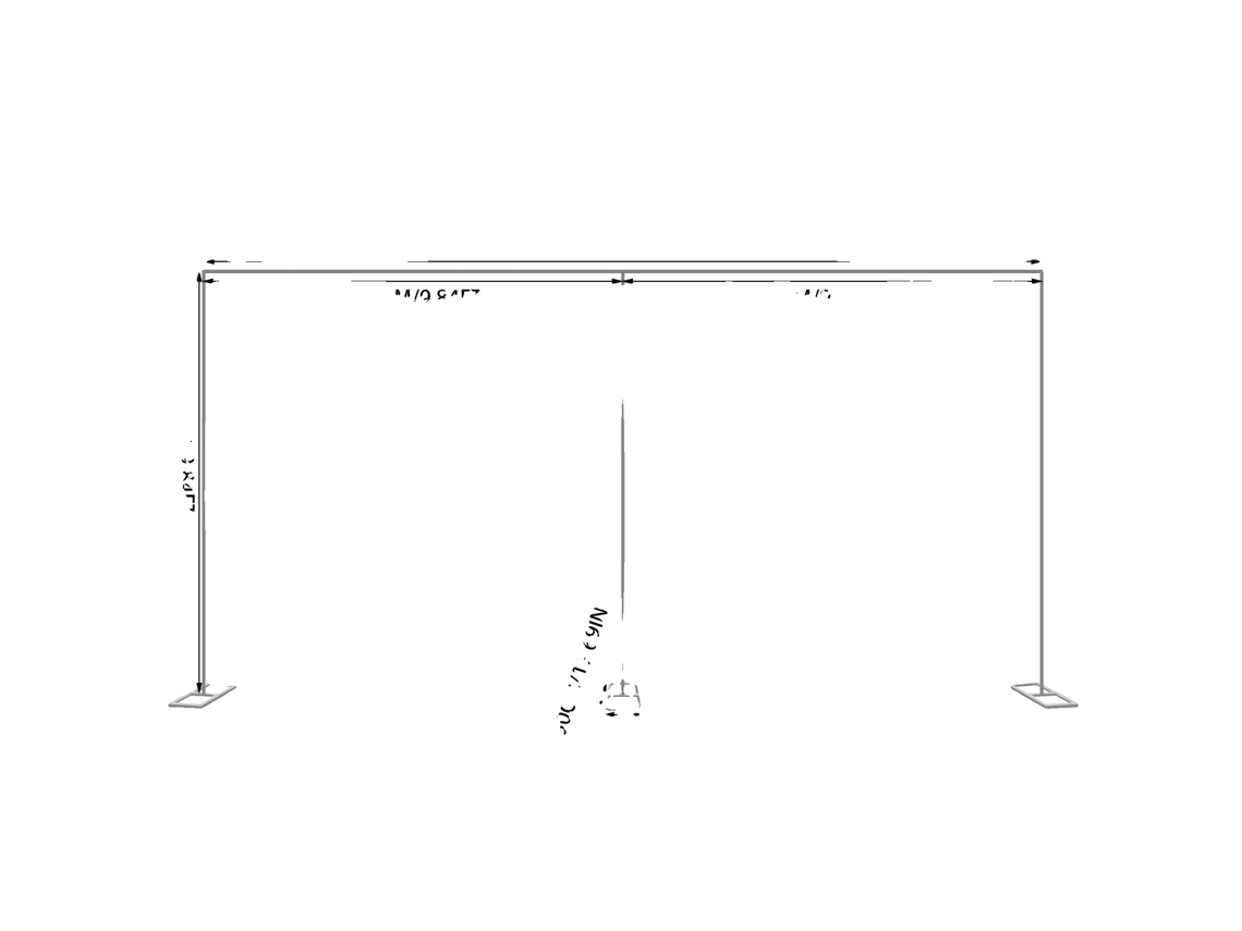 Arco de boda, diseño independiente, fondo personalizable, plateado, tamaño XL OEM
