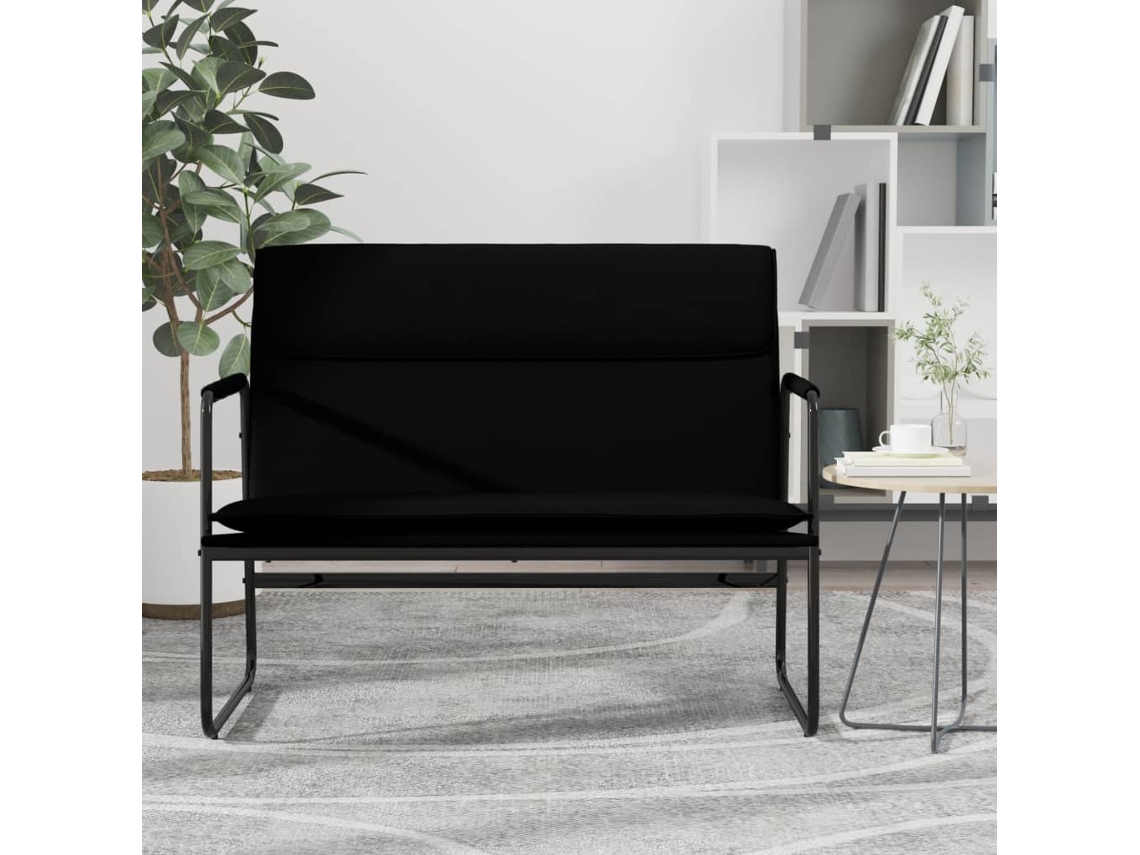 Lovely Home Banco 100X64X80 Cm Cuero Artificial Negro