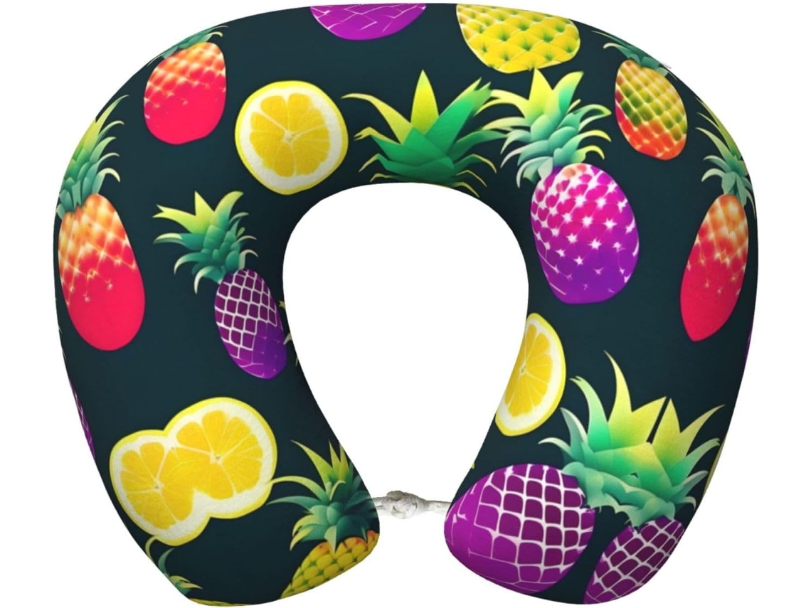 Almohada Viaje Espuma Viscoelástica Poliéster Confort. Soporte Relajación, Fácil