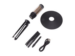 Rebe-linterna Led Portátil Para Camping Exterior Luz Nocturna Impermeable Lámpara De Tienda Recargable Con Techo Antilluvia Negro