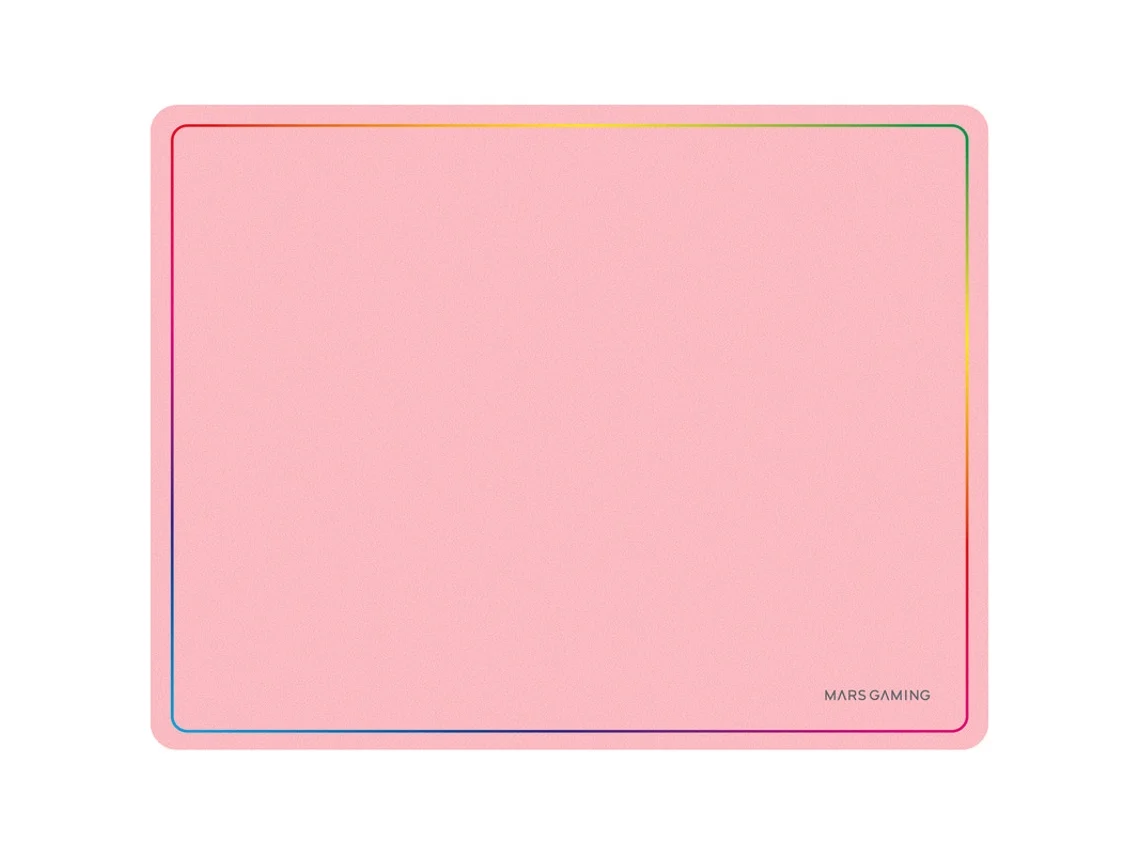 Alfombrilla Gaming MARS GAMING MMP124 360x260mm Diseño Rainbow Caucho Natural y Nanotextil Rosa