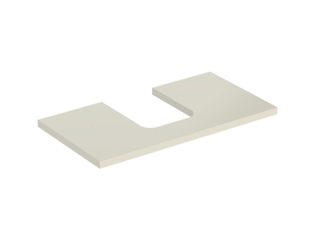 Placa de lavabo GEBERIT ONE recortable en el centro para lavabo de encimera en forma de cuenco 90x3x47cm 505.273.00.