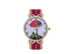 Elegante Reloj De Pulsera Unisex De Cuarzo Con Correa De Lana - Regalo De Moda (04)