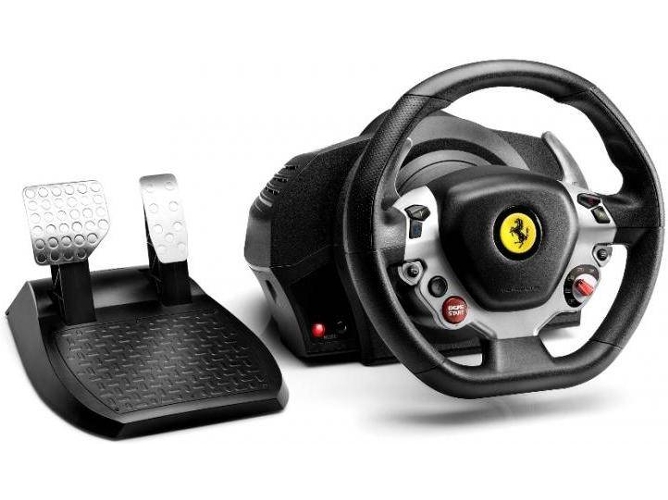 Volante + Pedales THRUSTMASTER TX Ferrari 458 Italia (Xbox One - Negro)