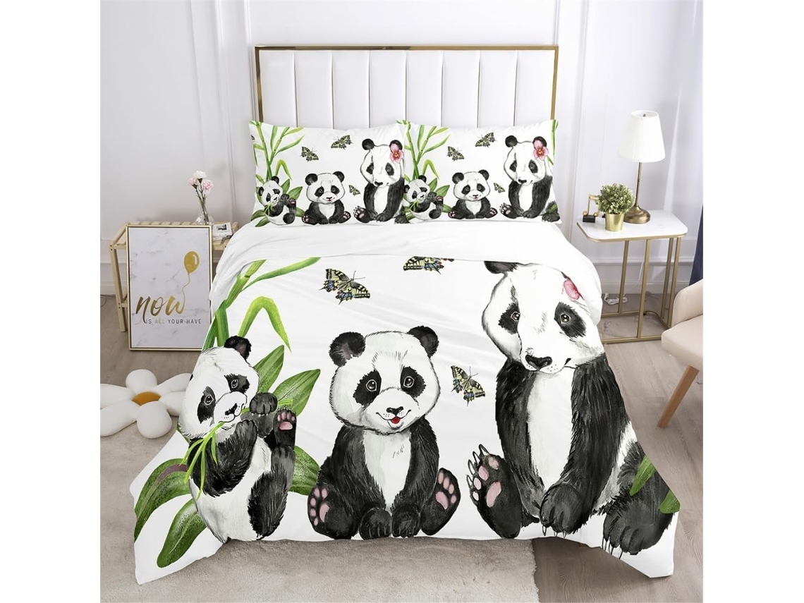 Juego Ropa Cama Niños Niñas Adolescentes Funda Nórdica Estampado Almohada Microfibra Material Juego 140x200cm