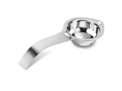 Separador de huevos de acero inoxidable, cocina moderna, mango ergonómico más largo