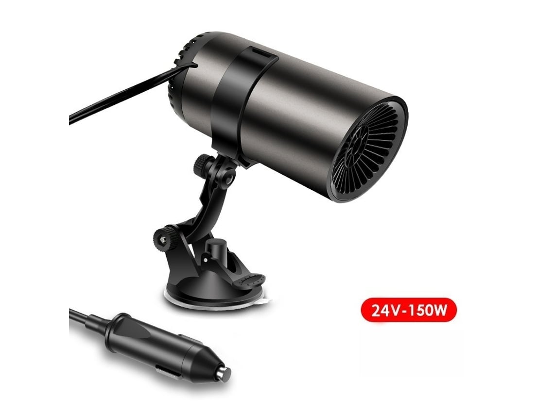 Calefacción para coche de 24 V y 150 W, calentamiento rápido, descongelador, antivaho, rotación de 360°, placa de cocina