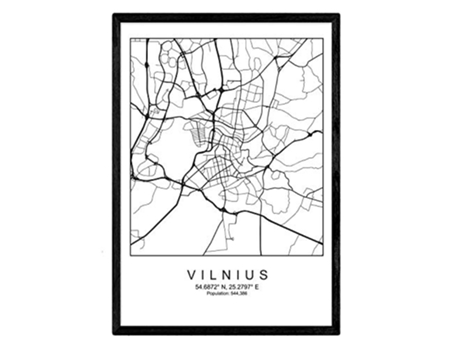 Lámina NACNIC Mapa Vilnius (A3)