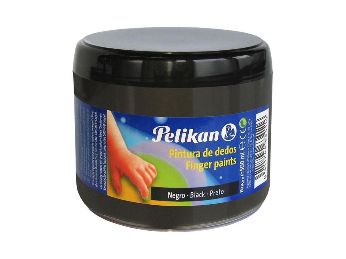 Pintura de Dedos Pelikan 500 Ml, Nâº 11 Preto
