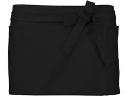 Delantal KARIBAN Corto (Negro - Algodón - 26 x 70 cm)