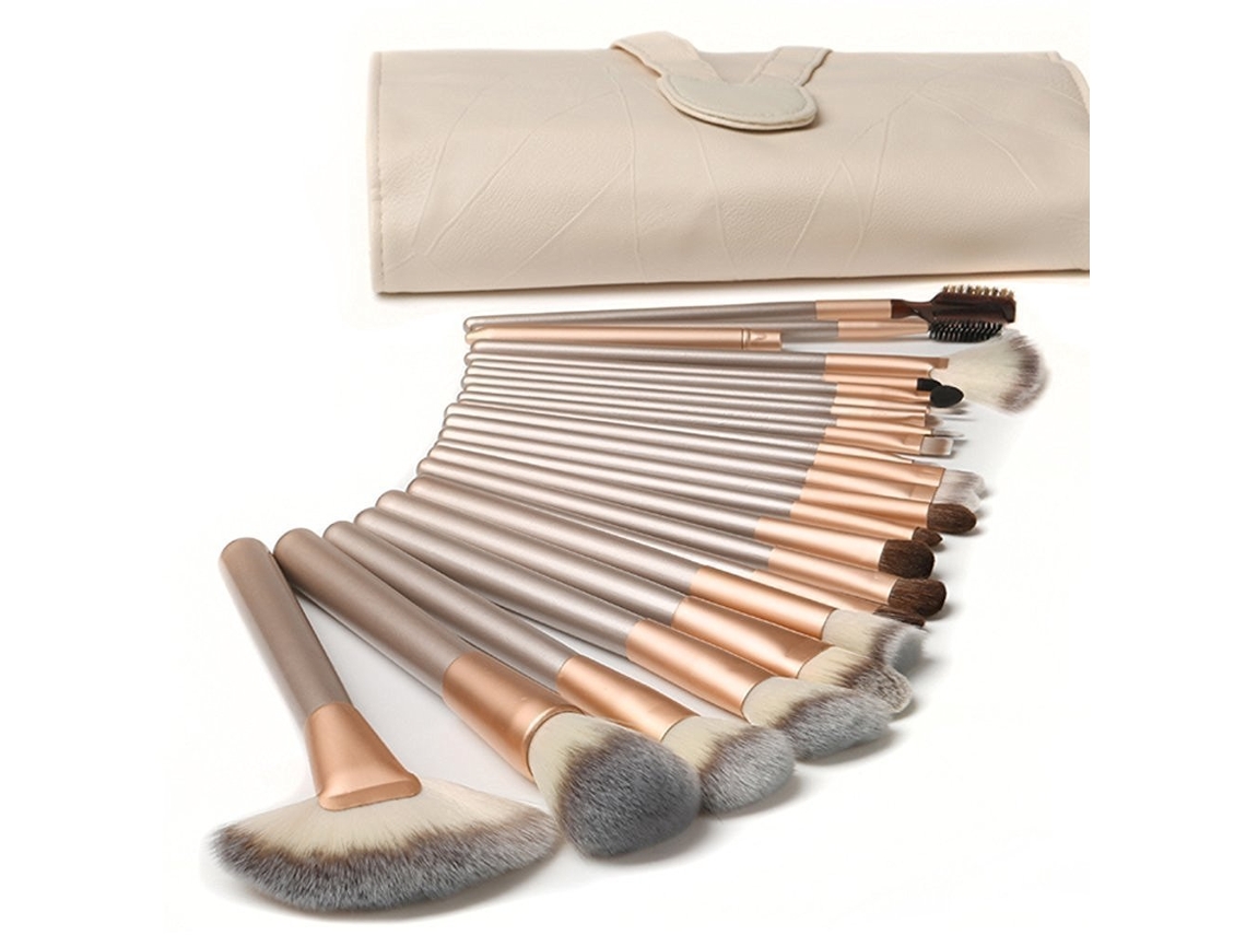 MEOIRUERY Pinceles de maquillaje con esponja, juego de brochas kabuki sintéticas, práctico y portátil, incluye varias brochas para diferentes funciones de maqui