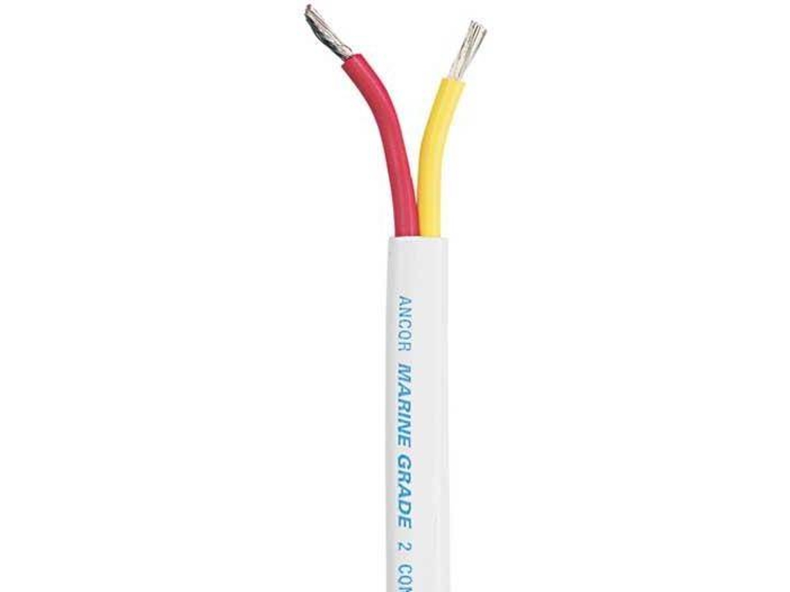 Cabo ANCOR Safety Duplex Cable 12 Awg/2X2 Flat Blanco