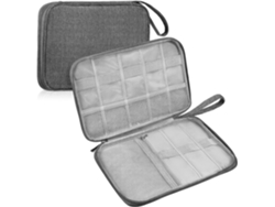 Caja De Almacenamiento Portátil De Viaje De 2 Piezas, Poliéster, Bolsa Para Cables