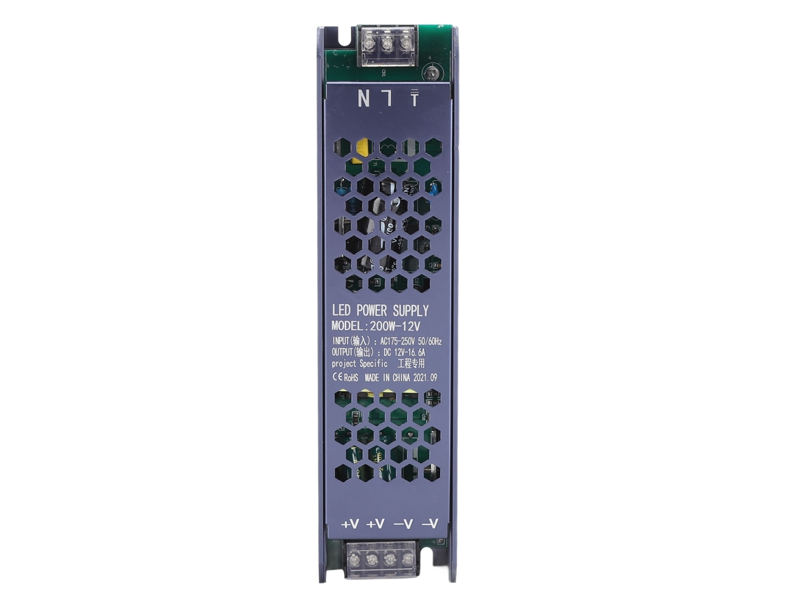 Fuente De Alimentación Conmutada Led, Controlador, Transformador Magnético Para Luz, 200 W, Ac175 - Rayas Negras Largas
