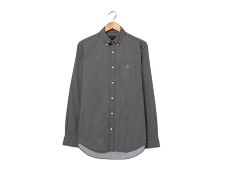 Camisa para Hombre GANT (M - Algodón - Azul)