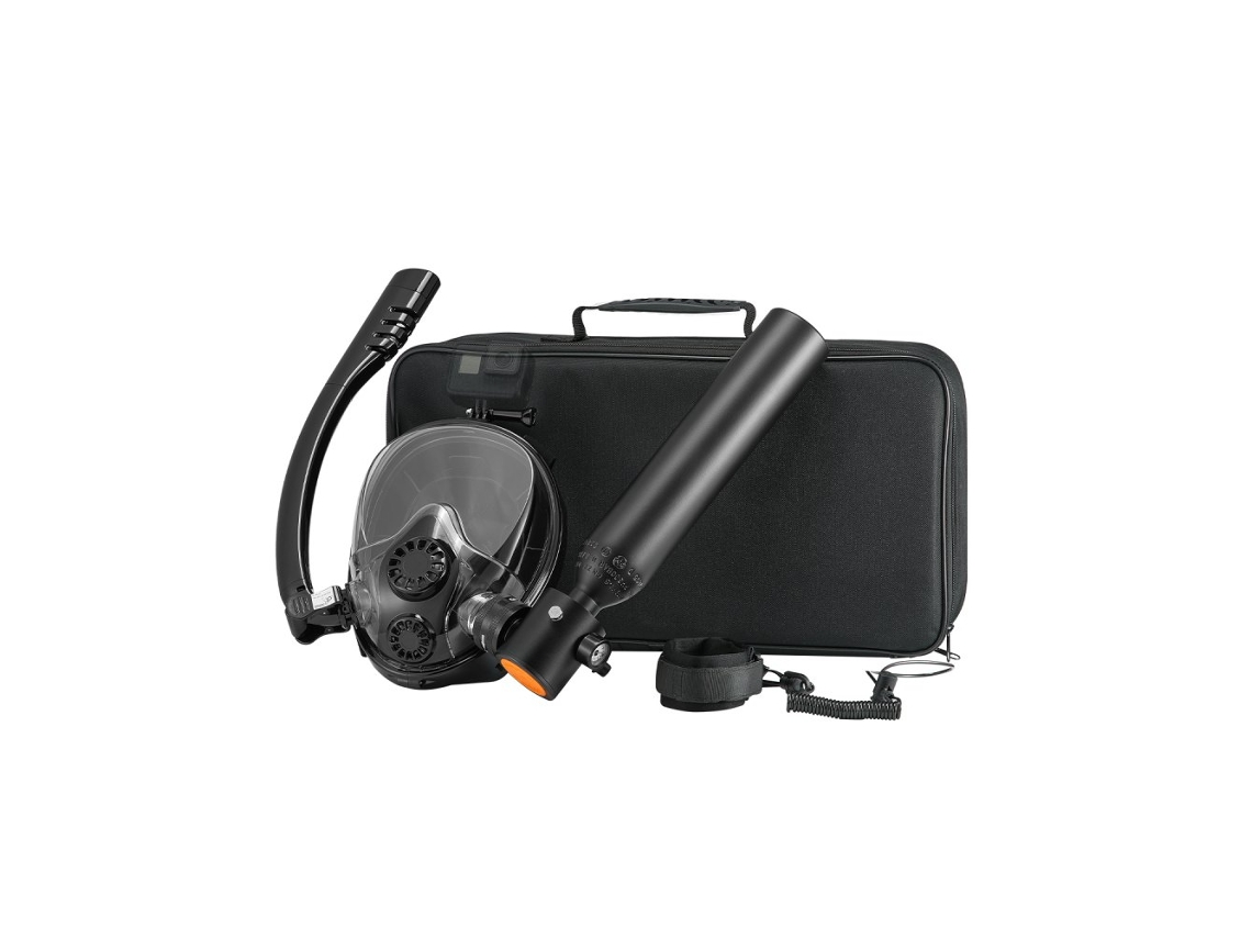 Equipo de Buceo 0.5L con Máscara y Botella Recargable hasta 10m Tekmaquinas